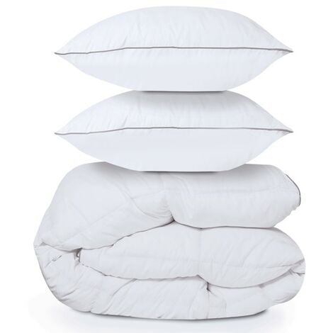 DODO Couette très chaude 450g/m² SUPER ACTIWARM 240x260 cm blanc -  Cdiscount Maison