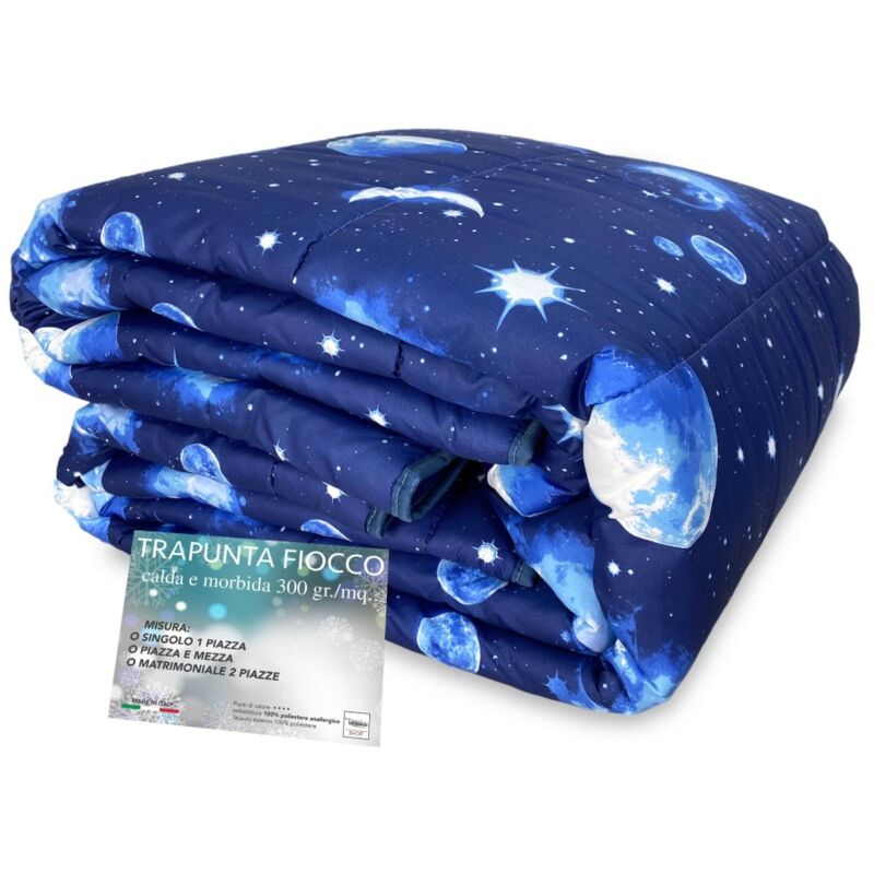 Couette avec nœud de couette © Lunar Moon Starry Sky fabriquée en Italie 1 PLACE
