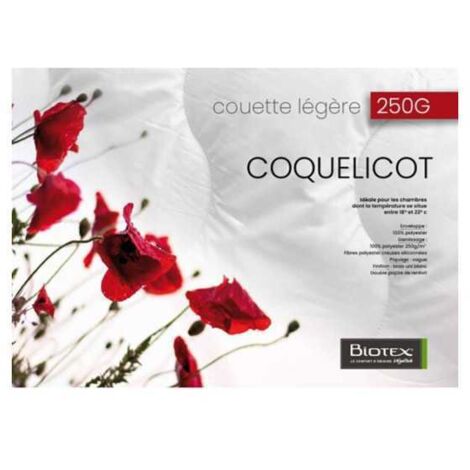 Couette Biotex Coquelicot 240 x 220 cm