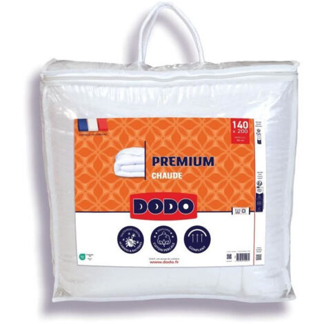 Couette chaude - DODO - PREMIUM - 140 x 200 cm - 250G/M² - Blanc