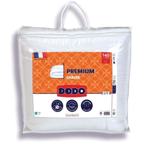 Couette chaude - DODO - PREMIUM - 140 x 200 cm - 250G/M² - Blanc
