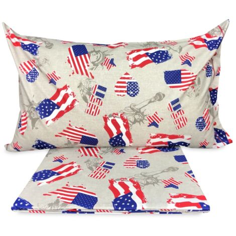 Couette COVER drapeau américain AMERICA. DRAPEAUX Cm. 250x200