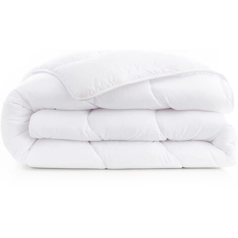 Couette de lit premium tempérée 350g blanc Aerelle soft flex ABEIL Dimension - 200x200