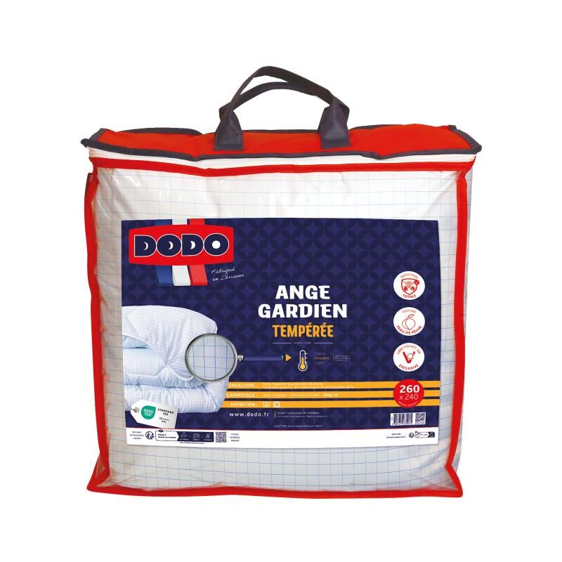 Couette Dodo protection totale anti acariens - 240 x 260 cm - Fibre Volupt'air® ange gardien