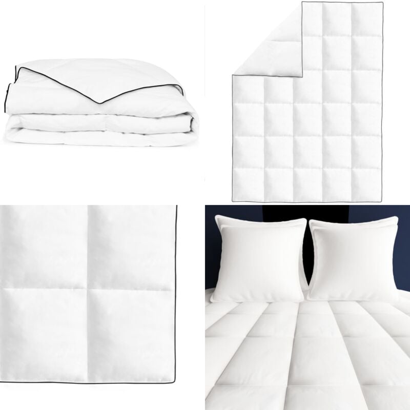 Couette en duvet d'hiver 140 x 200 cm - couette - couettes - Home & Living - Blanc