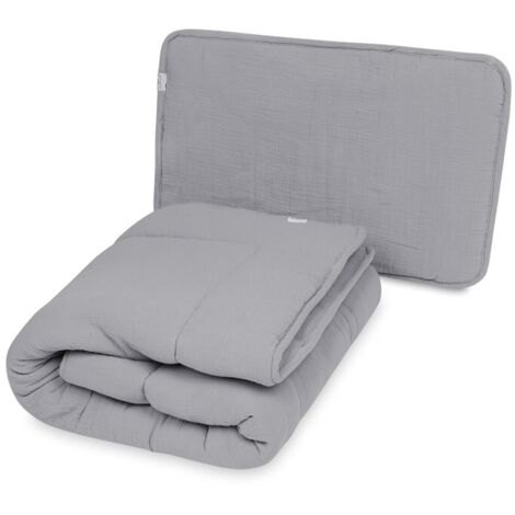 Couette et OREILLER 135x100+40x60 MOUSSELINE