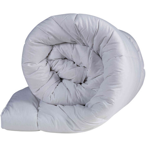 Couette hiver anti-acariens 600g Someo 260x240 - Blanc