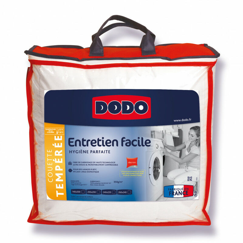 Dodo - Couette Hygiène entretien facile 100% Polyester Fibre thermolite® 90° 220 x 240 cm pour lit 2 places