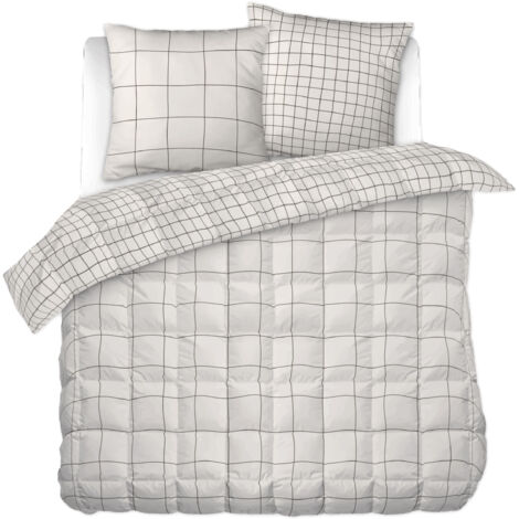 Couette Imprimée 200 x 200 cm + 2 Taies d'Oreiller 60 x 60 cm – Coton Carrie Pampa