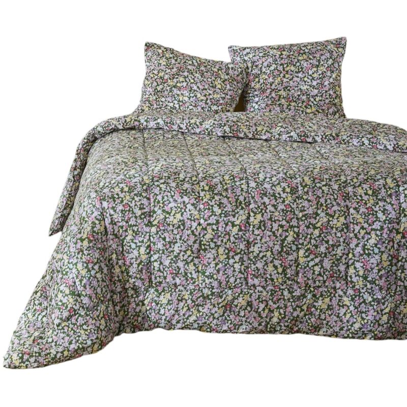 Couette imprimee 240 x 260 cm Myosotis fleurie