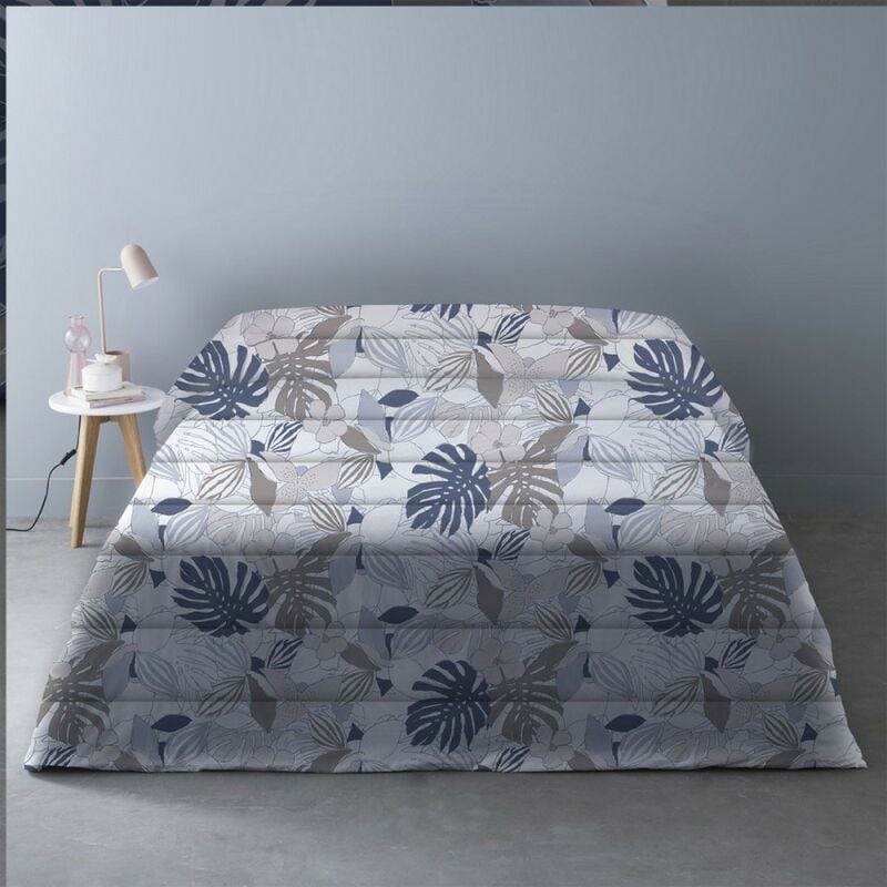 Couette imprimée 240x220 cm 450 gr Chika bleu