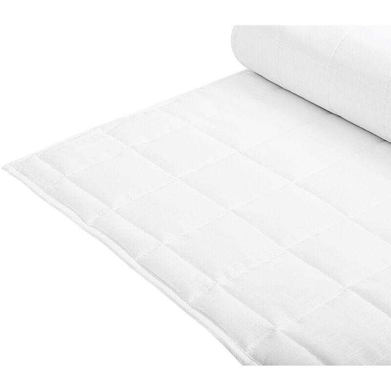 Beliani - Couette d'Été en Polyester et Coton Respirante 220 x 240 cm Appropriée pour Personnes Allergiques Légère Douce et Confortable