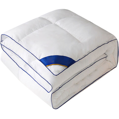 Couette synthétique douce et hypoallergénique pour hôtel et maison, blanc 200x230cm, 2.5kg, literie confortable