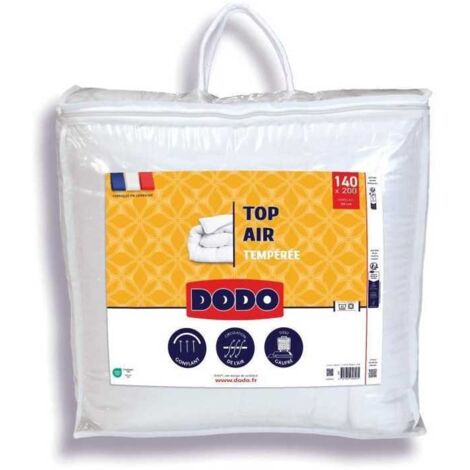 Couette tempérée - DODO - TOP AIR - 140 x 200 cm - 300G/M² - Blanc