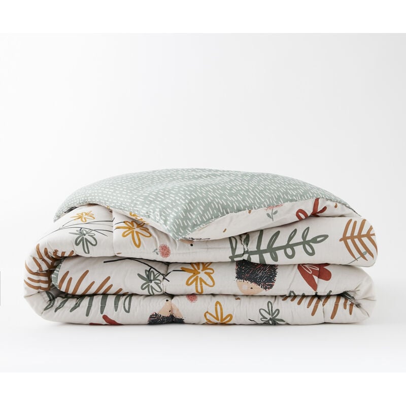 L'effet Papillon - Couette tempérée imprimée 260 x 240 cm coton imprimé Polisson