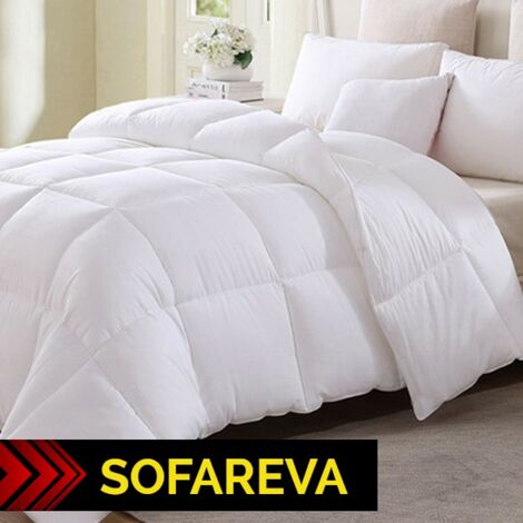 Couette Wizard 135x200cm  Mi saison  Pliable & Zippable  Nomade & Compacte  170 gr/m2  Blanc