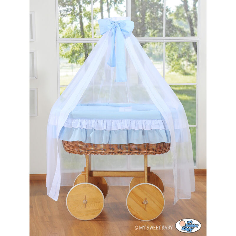 Couffin Moïse Deluxe avec baldaquin - Bell Amy Blue
