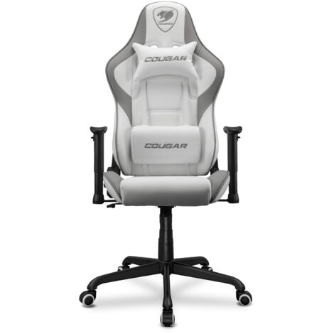 Cougar Armor Elite Sedia Gaming Bianca Reclinabile PVC Traspirante Supporto Lombare