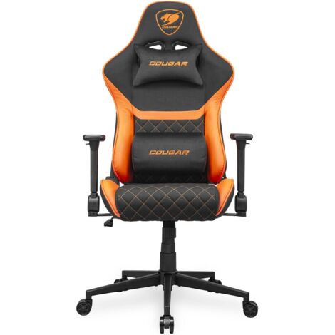 Cougar Armor One V2 F sillón gaming negro y naranja