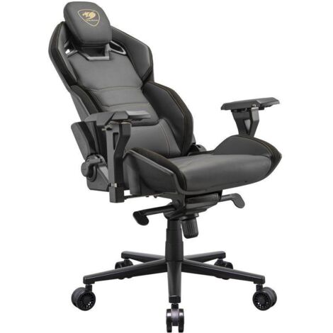 Cougar Hotrod Royal fauteuil de jeu noir et or élégant