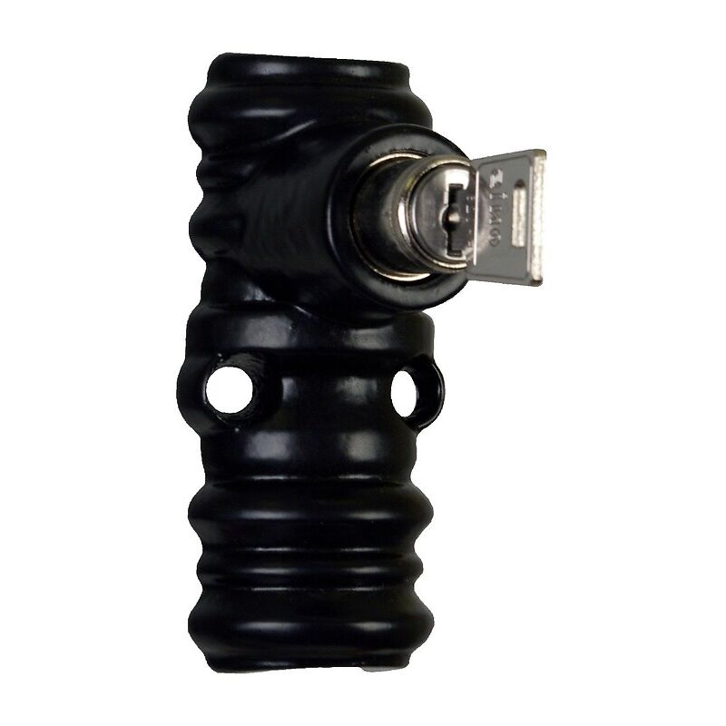 Coulant à clé pour tringle de 18 x 9 mm finition époxy noir Rollinger