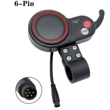 couleur 6 broches Affichage de l'instrument d'accélération LCD TF-100 pour Scooter électrique Kugoo M4, acces