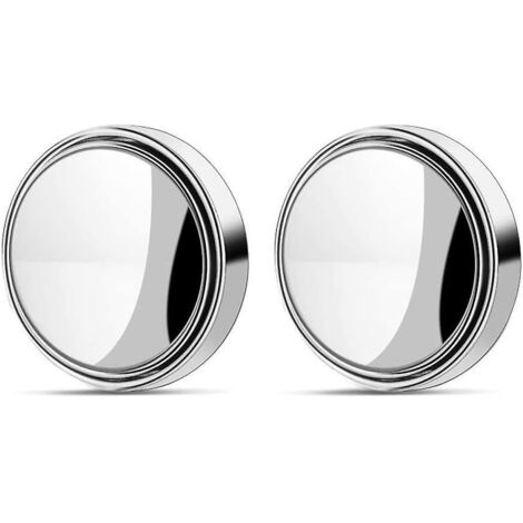 couleur Argent Troviseur Grand Angle,2 Pack Hd Voiture Rtroviseurs 360 Ronde Auto Rtroviseurs,grand Angle Rglable Blind Spot Mirror Pour Toutes Le