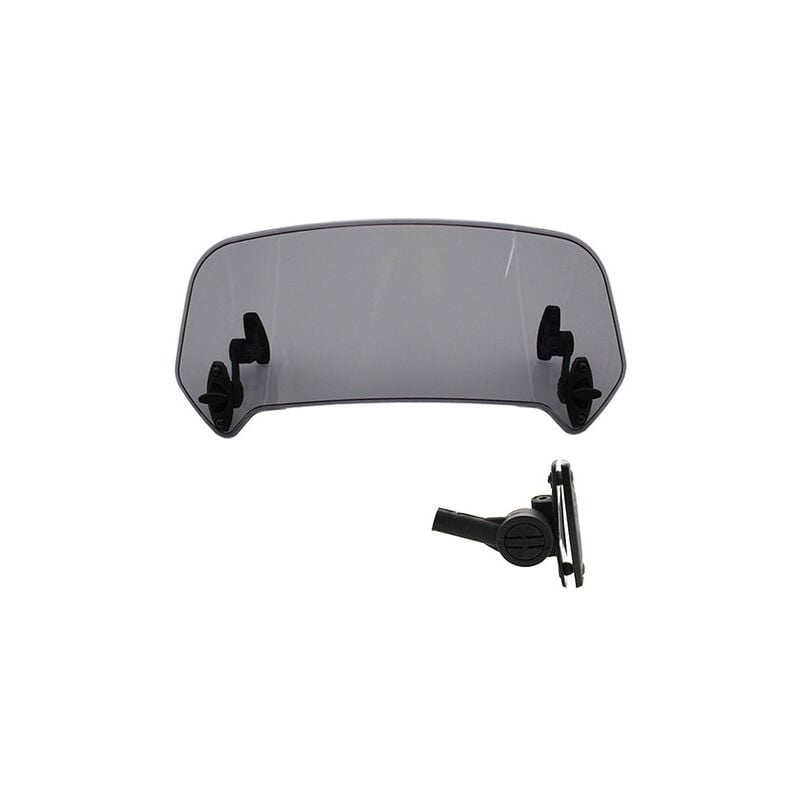 Couleur de fumée Extension Bulle Moto - Extension Pare Brise Moto Universel Moto Clip réglable Pare-Brise-Vent Accessoires de Pare-Brise