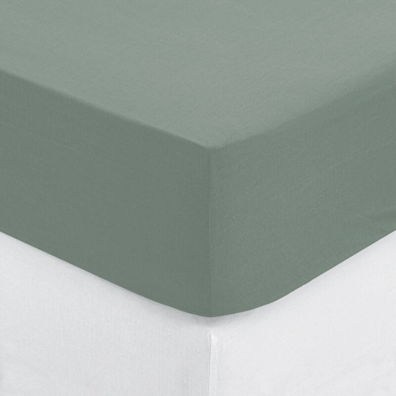 Atmosphera Créateur d'intérieur - Drap Housse "Intérieur" 90x190cm Céladon