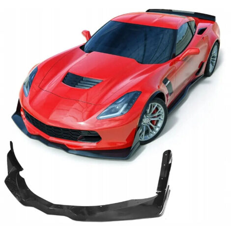 Couleur de lèvre de pare-chocs Splitter - Noir brillant CORVETTE C7 Stingray, Z06