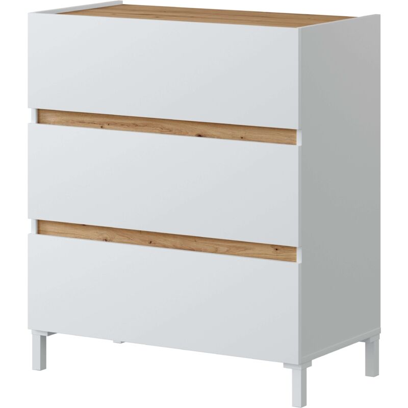 Miroytengo - Couleur de style nordique confortable nodi et artik white 79X91X41 cm