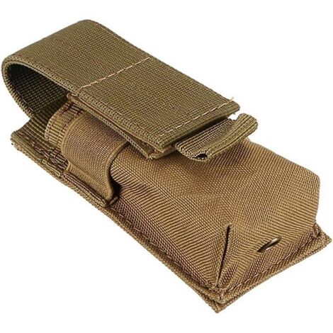 couleur Kaki-pochette De Lampe De Poche, Tui Poche De Torche Molle Tui De Lampe De Poche Nylon Pour Camping En Plein Air Randonne
