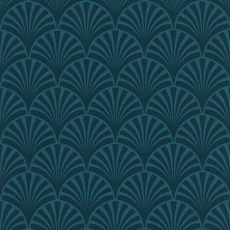 couleurs & matières Papier peint 20's Pattern Artdeco Bleu Noordwand - Bleu