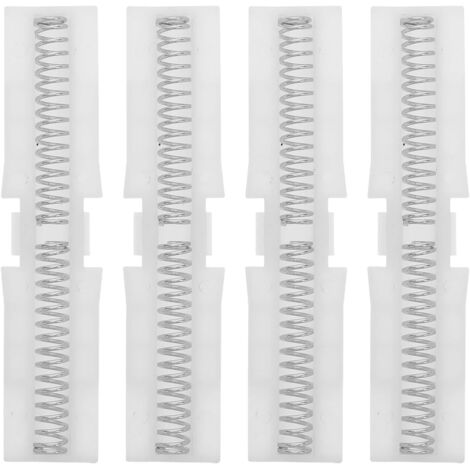 coulissant ressort en ABS blanc pour porte pliante lot de 4