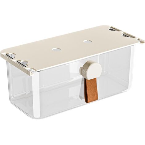 coulissant sous le bureau Support adhsif transparent pour