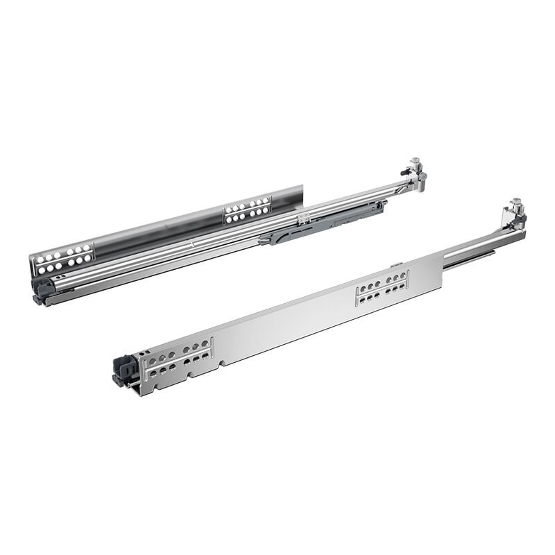 Coulisse pour tiroir bois v6 5d push to open 30kg - Longueur : 420 mm Hettich