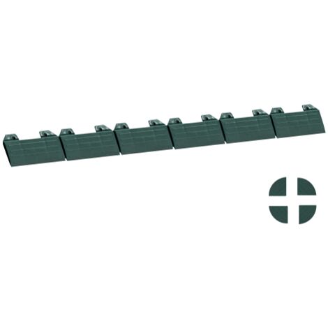 Coulisse d'attelage male mm 600x52x13 emboitement pour fond drainant polypropyle'ne
