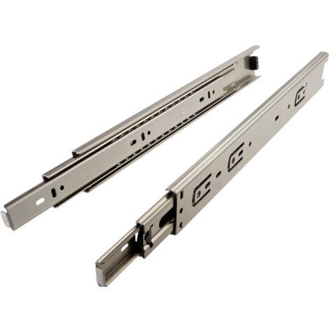 Coulisse de tiroir à billes inox 45 kg - Longueur : 550 mm - ITAR