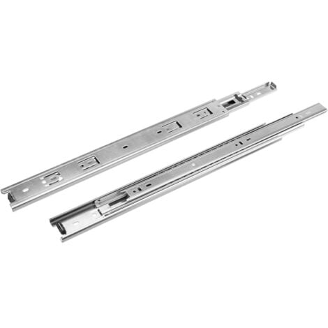 CYCLINGCOLORS Coulisse de tiroir à billes (paire) Glissière sortie totale extension complète Gauche Droite Rail Coulissant Guide Cuisine Salle de bain Salon, 250mm sans amortisseur