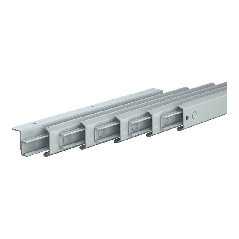Coulisse pour table console - Nombre de lames : 5 - Charge : 45 kg - Hauteur lames : 36 mm - Largeur : 76,5 mm - Longueur lame : 350 mm - Matériau :