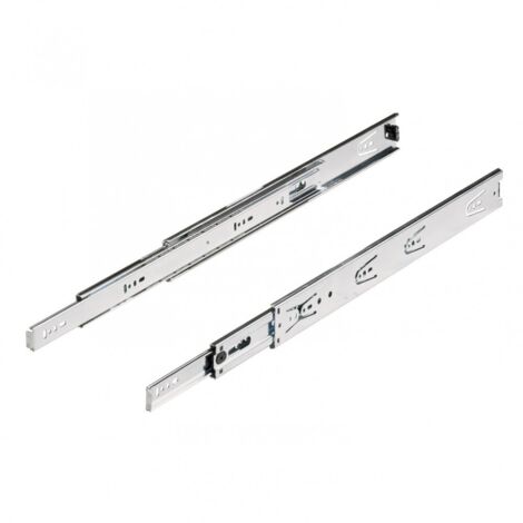 Hettich – Coulisse pour tiroir à billes – Charge maximale 45 kg – Longueur 30 cm – Fixation latérale – Acier zingué pour coulissage précis