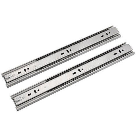 Coulisse pour tiroir, Acier inoxydable trois sections 12 pouces/30 cm