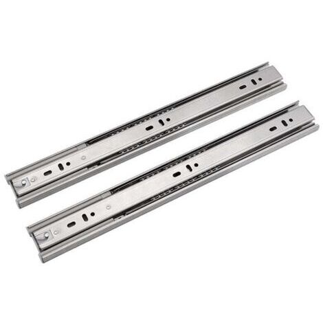Coulisse pour tiroir, Acier inoxydable trois sections 12 pouces/30 cm