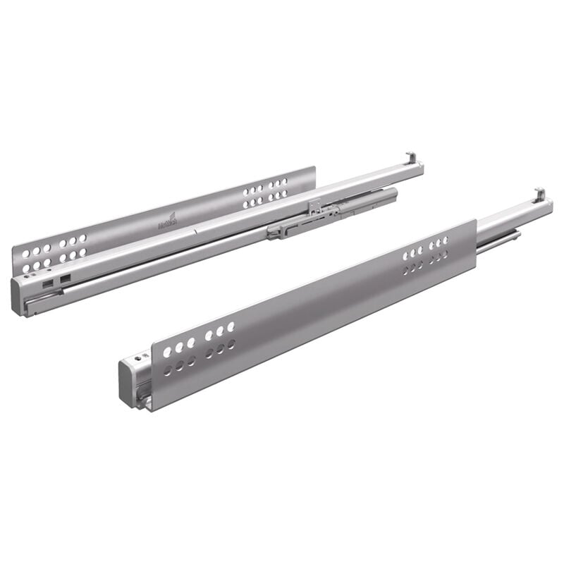 Coulisse quadro v6+ pour push to open silent - Charge : 30 kg - Longueur : 520 mm Hettich