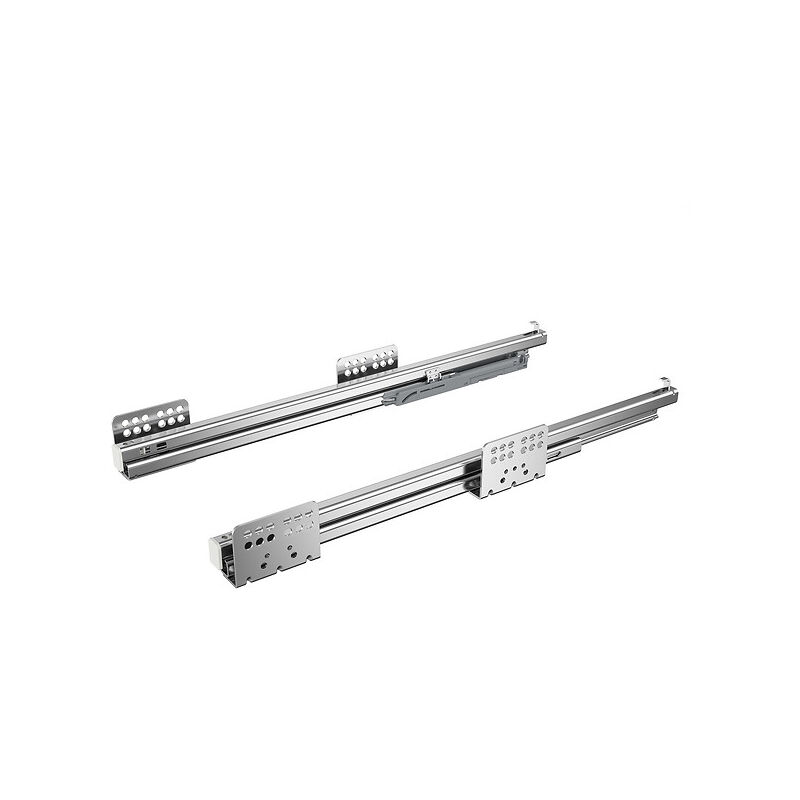 Coulisses à billes - charge 40 kg - sortie totale - Quadro Compact - Atira - longueur 470 mm - Push to Open - HETTICH