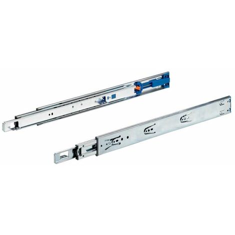 Coulisses à billes ka 4532 am silent system - Longueur : 400 mm - Profondeur intérieur de caisson mini : 404 mm - HETTICH