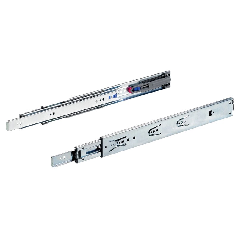 Coulisses à billes ka 4532 push to open - Longueur : 400 mm - Profondeur intérieur de caisson mini : 404 mm Hettich