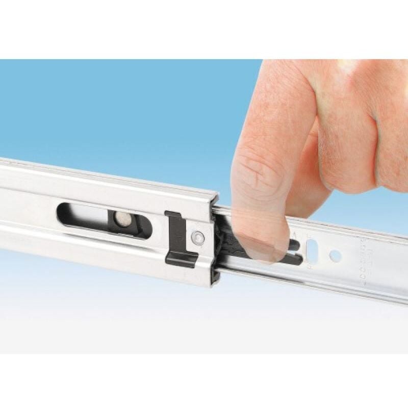 Coulisses à billes - charge 46 kg - sortie totale - Pour tiroir montage latéral - DB3832 200 mm Accuride