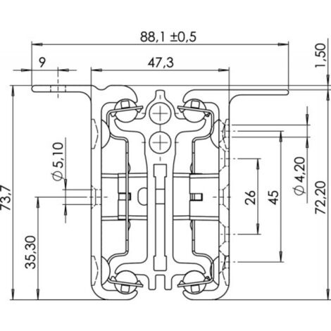 Coulisses de table télescopiques ALU 1315 mm – Charge max 115 kg – Pour plateaux jusqu'à 30 mm – Montage simple des allonges - L1315