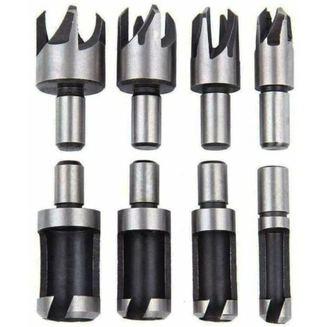 Countersink wooden dowel set of 8 wooden dowel drill dowel cutting tool for making a wooden dowel dowel tenon dowel